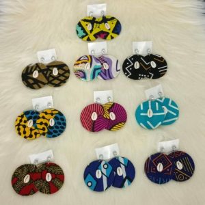 Boucle d’oreille wax /Boucle d&rsquo;oreille africain /Boucle