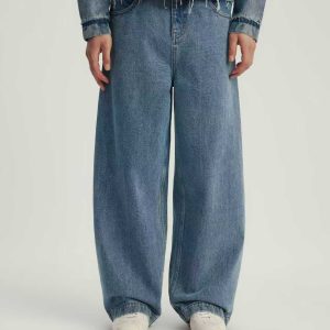 Jean Loose Fit à Double Ceinture