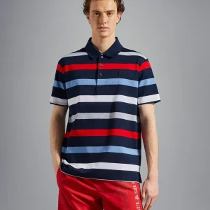 Paul & Shark - Polo rayé manches courtes coton piqué