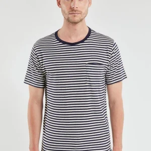 Armor-Lux - T-shirt rayé Heritage coton et lin pour homme