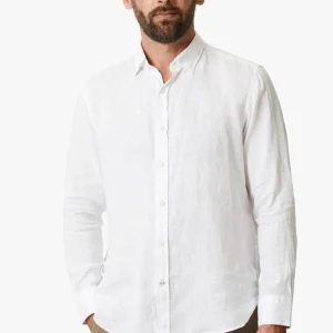 34 Heritage - Linen Chambray Shirt Bright White
