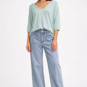 Pull léger à manches mi-longues