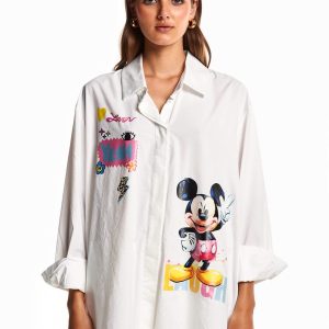 Chemise oversize à imprimés