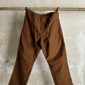 Pantalon Kokoro / Moleskine /  Brou de Noix / Jambe droite