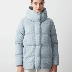 Colmar - Manteau de duvet à motifs pied-de-poule pour femme