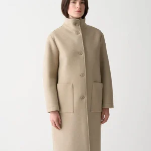 Colmar - Knit Tasteful - Manteau long en drap de laine pour femme