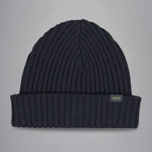 Paul & Shark - Tuque de tricot laine avec badge requin