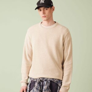 AGOP Beige chiné pull