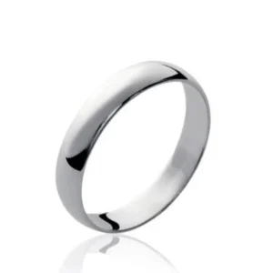 Alliance argent rhodié Mia