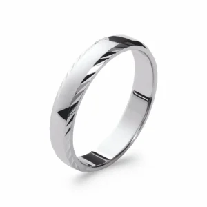 Alliance argent rhodié Nina