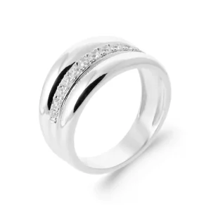 Bague 3 anneaux argent rhodié Clothilde