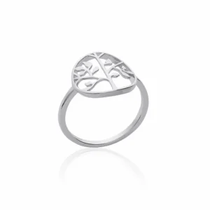 Bague arbre de vie argent rhodié