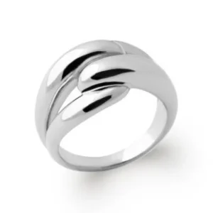 Bague argent rhodié Océane