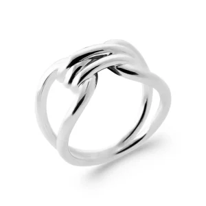 Bague argent rhodié bobine