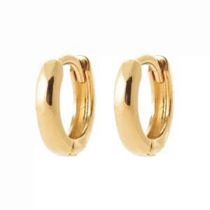 Boucles d’oreilles créoles 10 mm plaqué or