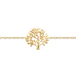 Bracelet arbre de vie en plaqué or