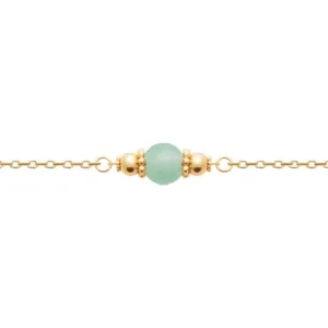 Bracelet aventurine plaqué or Harmonie