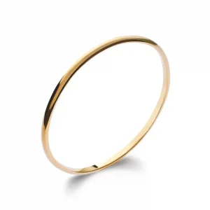 Bracelet jonc 66 mm plaqué or