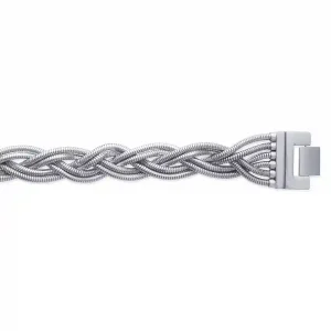 Bracelet maille serpent tressé acier inoxydable