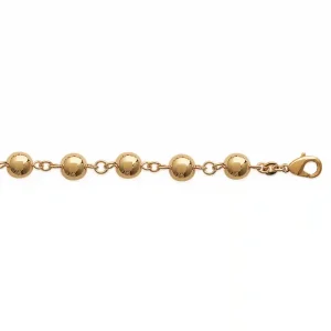 Bracelet boules en plaqué or