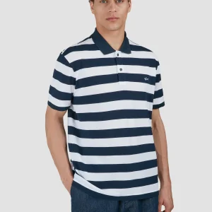 Paul & Shark - Polo manches courtes rayé de coton piqué