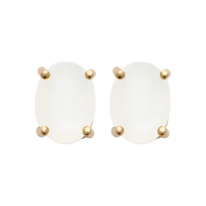 Clous d’oreilles pierre de lune