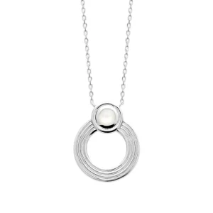 Collier argent rhodié pierre de lune Lola