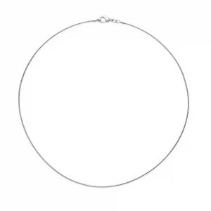 Collier câble Oméga argent