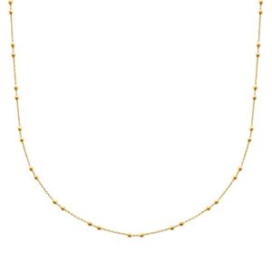 Collier fin perlé Cynthia plaqué or