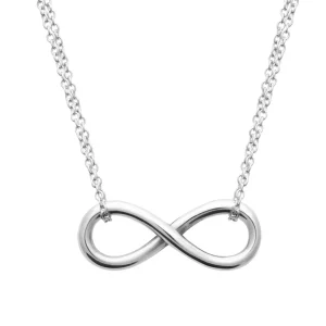 Collier infini double chaîne acier inoxydable