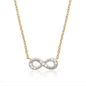 Collier infini plaqué or Derya