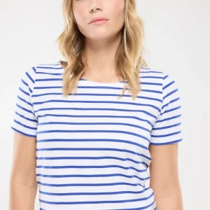 Armor-Lux - Hoëdic - Marinière coton léger manches courtes pour femme