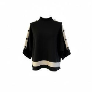 Pull manches mi longues noir