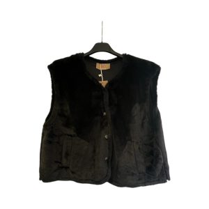 Gilet sans manche doux noir