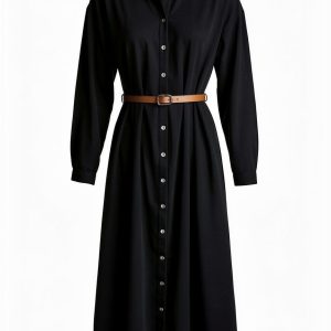 Robe velours fin choco