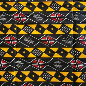 Tissu wax africain, imprime 100% coton wax, motif bogolan