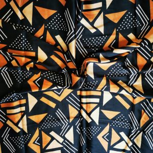 tissu soie motif bogolan