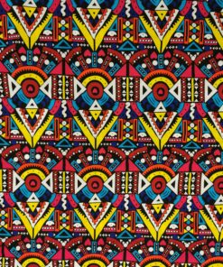 Tissu wax africain motif graphique kirikou