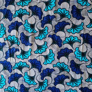 Tissu wax africain, ankara wax, imprimé wax, motif fleur de mariage, 100% coton wax