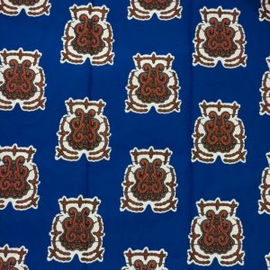 Tissu wax africain, ankara wax 100% coton, coupon de tissu wax, couleur bleu motif