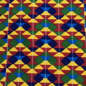 Tissu wax africain 100% coton , imprimé wax, coupon wax motif kente