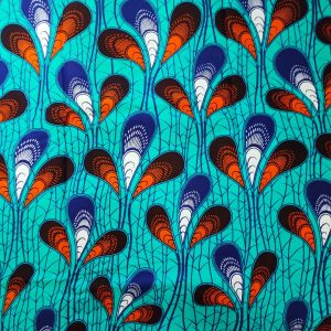 Coupon tissu wax africain/ pagne wax