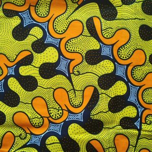 Tissu wax, coupon wax africain ,imprimé 100% coton wax, motif awoulaba