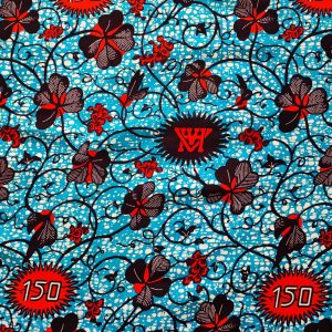 Tissu wax 100% coton, imprimé wax africain, coupon wax motif 150