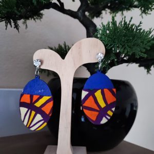 Boucle d’oreille wax /Boucle d&rsquo;oreille africain /Boucle