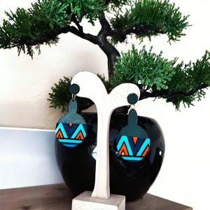 Boucle d’oreille wax /Boucle d&rsquo;oreille africain /Boucle