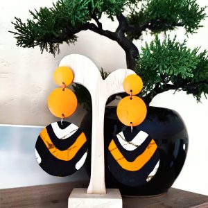 Boucle d’oreille wax /Boucle d&rsquo;oreille africain /Boucle