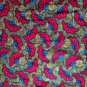 Tissu wax africain, motif fleur de mariage, ankara wax 100% coton wax