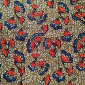 Coupon wax africain, 100% coton wax, imprimé africain