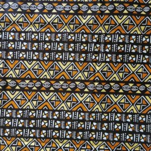 Tissu wax africain, imprimé wax , 100% coton wax motif bogolan